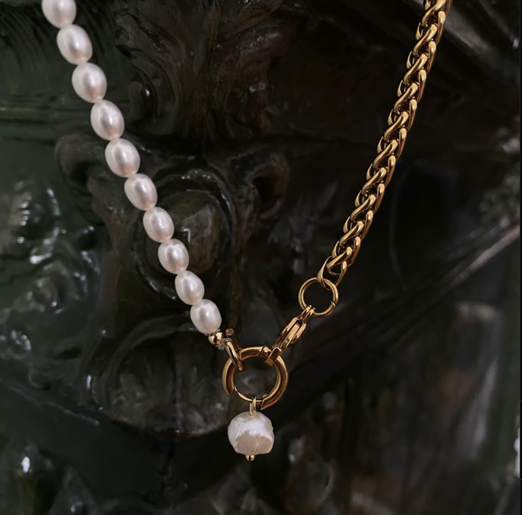 Necklace Pearl Gold